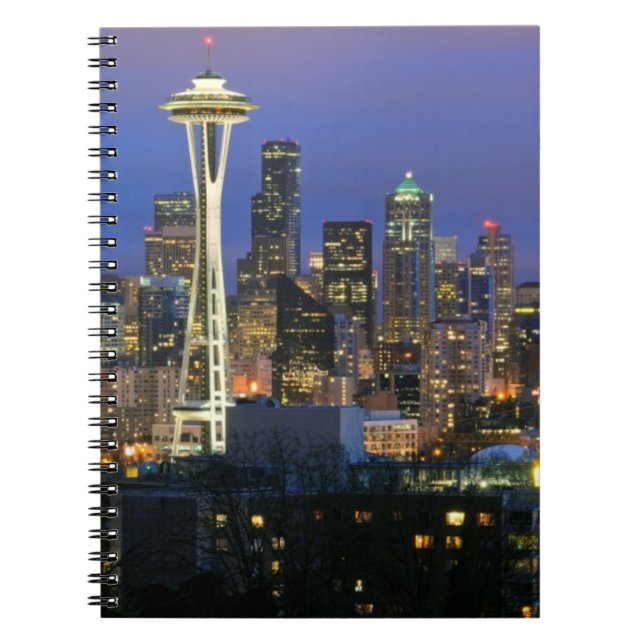 Carnet Seattle vu du parc de Kerry dans la Reine Anne (Devant)