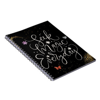 Carnet Seek Magic Every Day- Glitter Glam Notebook