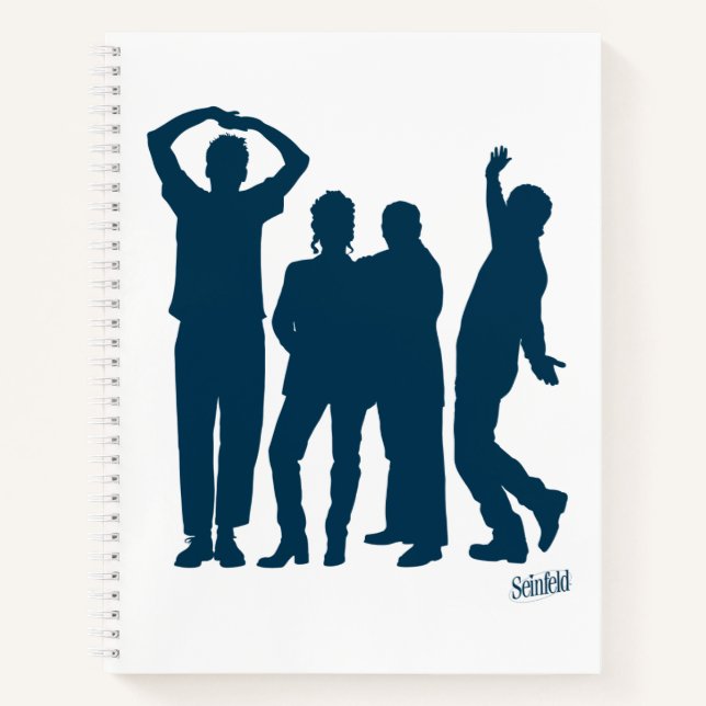 Carnet Seinfeld | Graphique de silhouette de groupe (Devant)