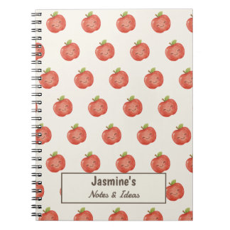 Carnet Séjour Personnalisé Pomme Chanceuse Aquarelle Mign