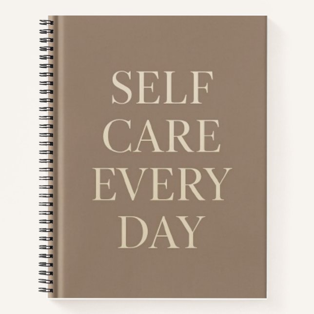 Carnet Self Care Every Day" Inspirational School Notebook (Devant)