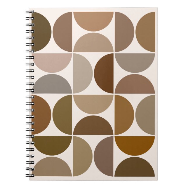 Carnet Semicules modernes du milieu du siècle Browns+Crea (Devant)