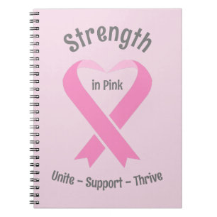 Carnet Sensibilisation au cancer du sein Ruban rose