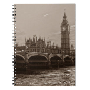 Carnet Sepia Big Ben Tower Palace de Westminster