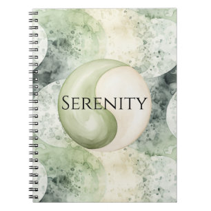 Carnet Sérénité Yin Yang Vert