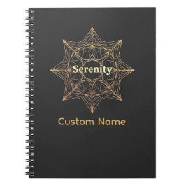 Carnet Serenity Mandala Golden Sacred Custom