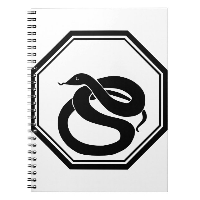 Carnet Serpent noir (Devant)