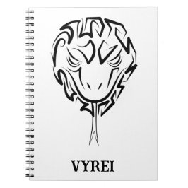 Carnet Serpent tribal noir et blanc