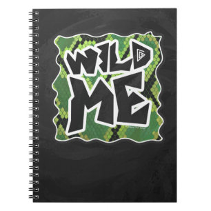 Carnet Serpent Wild Me noir et vert impression
