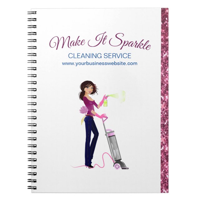 Carnet Service De Nettoyage De Cartoon Maid Sparkle (Devant)