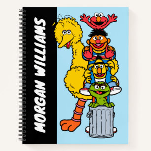 Carnet Sesame Street Ajoutez votre nom