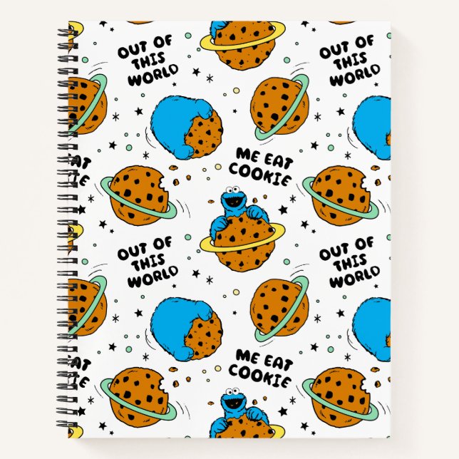 Carnet Sesame Street | Cookie Monster hors de ce monde (Devant)