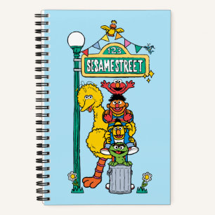 Carnet Sesame Street Sous le panneau Sesame Street