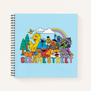 Carnet Sesame Street Vague Arc-en-ciel