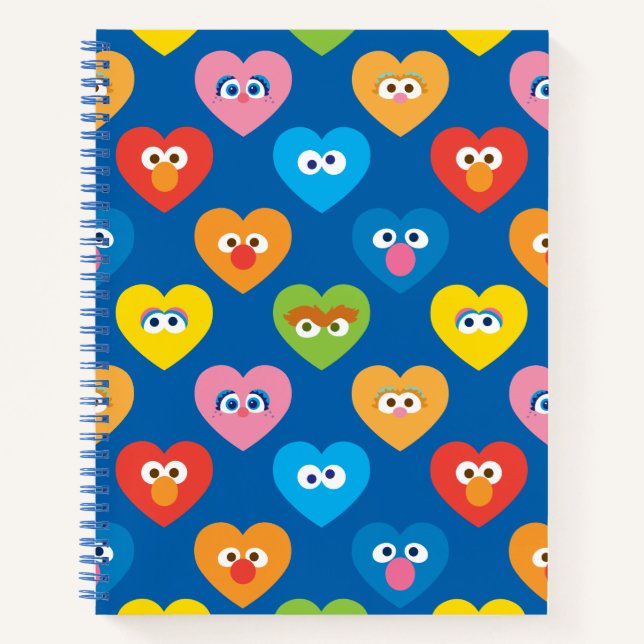 Carnet Sesame Street Valentine Hearts Motif (Devant)