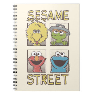 Carnet Sesame StreetVintage Caractère Comique