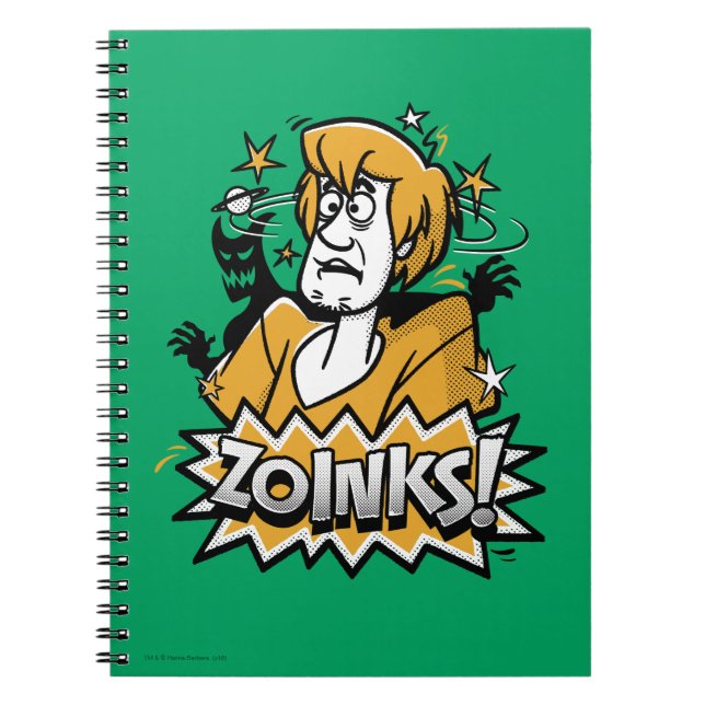 Carnet Shaggy "Zoinks !" Graphic halftone (Devant)