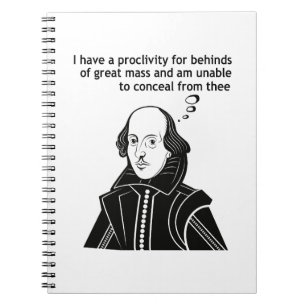 Carnet Shakespeare Funny Quote