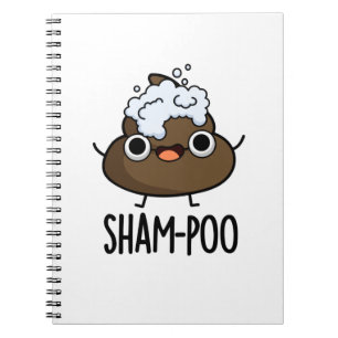 Carnet Sham-poo Caca Drôle Avec Bulles de Shampooing Pun