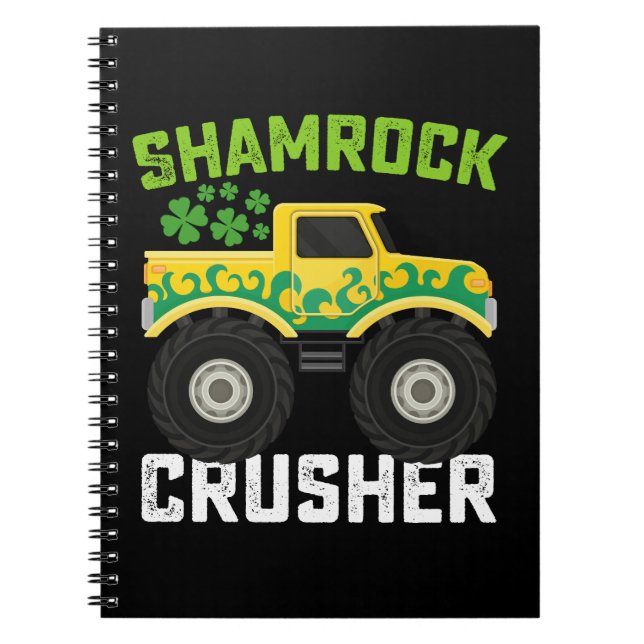 Carnet Shamrock Croiseur Monster Camion St Patrick's Day (Devant)