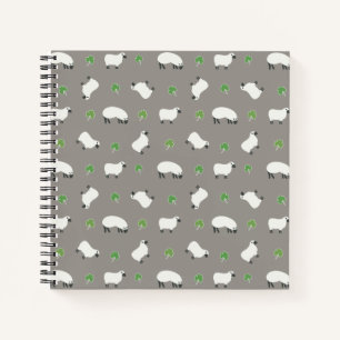Carnet Shamrock irlandais et Motif mouton