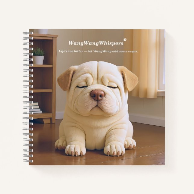 Carnet Shar Pei Puppy - Soft Serenity by WangWang (Devant)