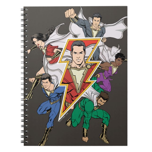 Carnet SHAZAM ! | Shazam Family Graphic (Devant)