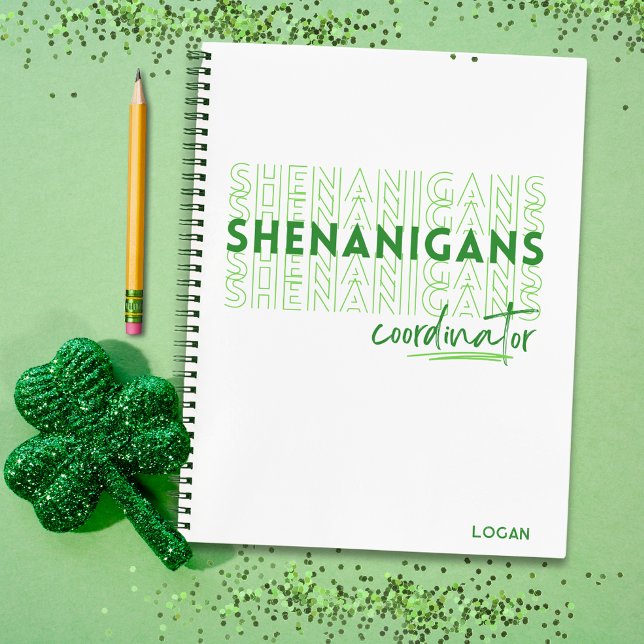 Carnet Shenanigans Coordonnateur Saint Patrick sur mesure (Créateur téléchargé)