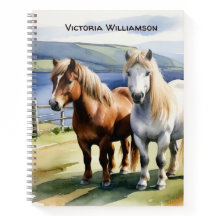 Shetland Ponies Campagne Equine Nom personnalisé