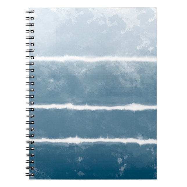 Carnet Shibori Ombre Retro Tie Dye Hippie Indigo (Devant)