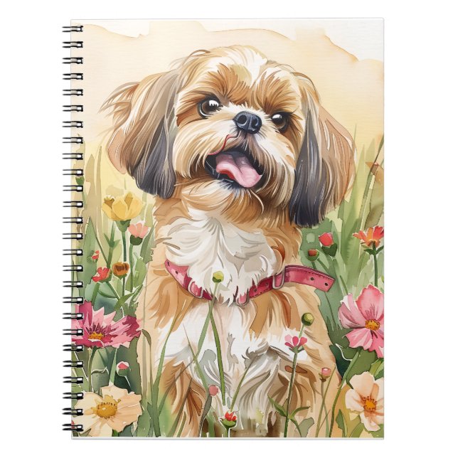 Carnet Shih Tzu - Carnet de chien mignon (Devant)