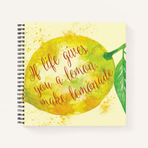 Carnet Si La Vie Vous Donne Un Citron, Faites De La Lemon