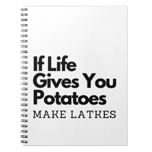 Carnet Si la vie vous donne une pomme de terre faire un l