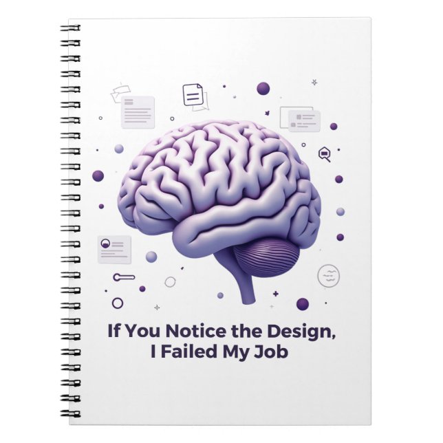Carnet Si vous remarquez le design – concepteurs d'interf (Devant)