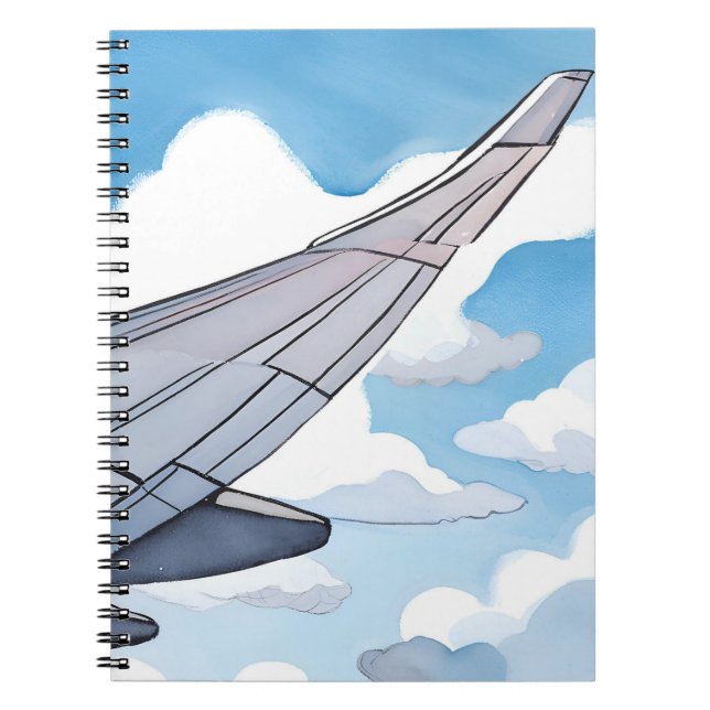 Carnet Siège de fenêtre | Voyage d'avion de l'aile Sky Wa (Devant)