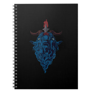 Carnet Sigil De Baphomet Chèvre De Mendes Satan Dark Goth
