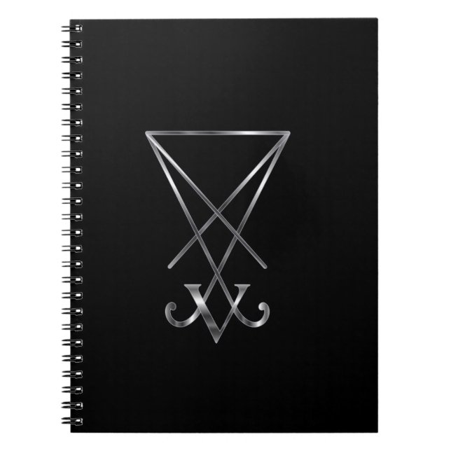 Carnet Sigil de symbole de Lucifer- A de satanisme (Devant)