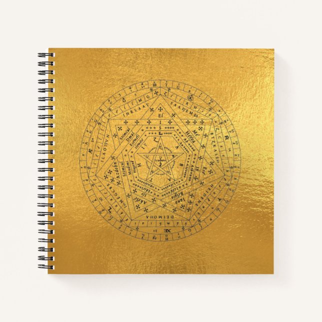 Carnet Sigillum Dei Sceau de Dieu Angelic John Dee Diagra (Devant)