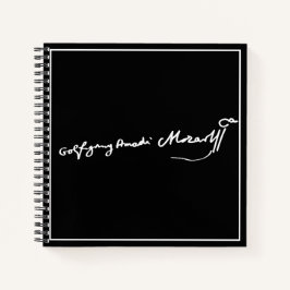 Carnet Signature de Wolfgang Amadeus Mozart
