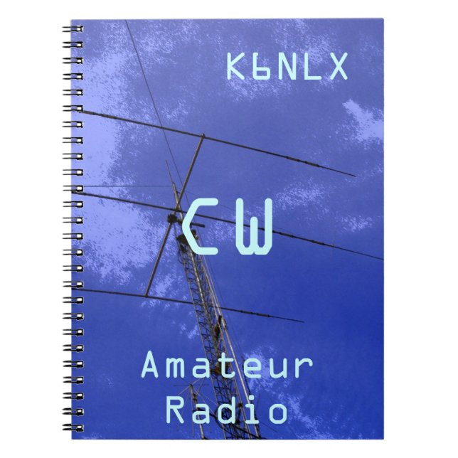 Carnet SIGNE D'APPEL Radio Amateur CW (Devant)