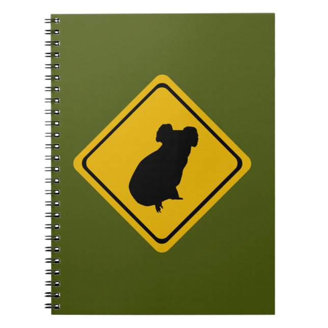 Carnet signe routier koala (Devant)