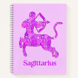Carnet Signe zodiaque pour Sagittarius dans Amethyst Purp