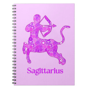 Carnet Signe zodiaque pour Sagittarius dans Amethyst Purp