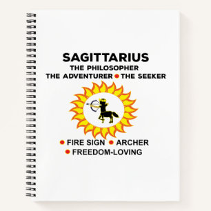 Carnet Signes astrologiques du Sagittaire Zodiaque