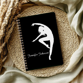 Carnet Silhouette danseuse moderne Noir et blanc II