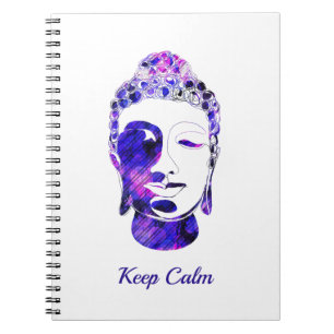 Carnet Silhouette de bouddha de motivation dessinée à la 