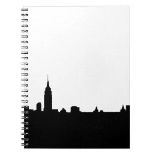 Carnet Silhouette de New York noir et blanc