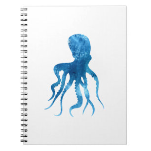 Carnet Silhouette octopique aquarelle