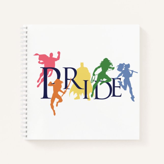 Carnet Silhouettes de personnage de la Ligue de la Justic (Devant)
