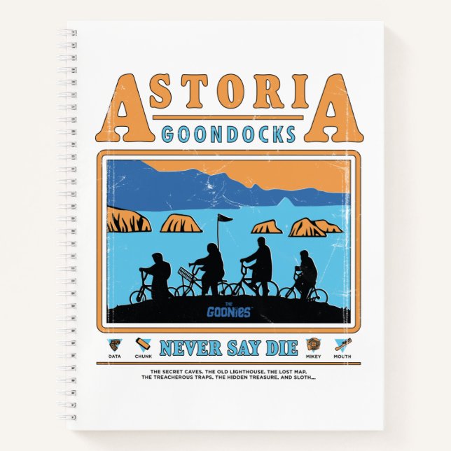 Carnet Silhouettes des Goonies sur les Goondocks d'Astori (Devant)